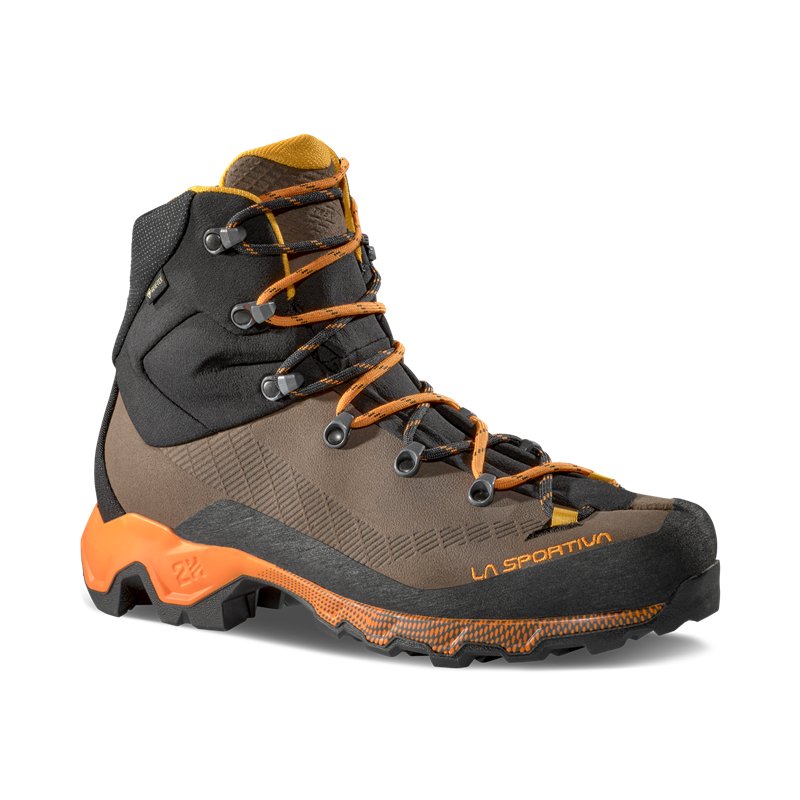 La Sportiva Aequilibrium Trek GTX Herren Trekkingschuhe chocolate-papaya hier im La Sportiva-Shop günstig online bestellen
