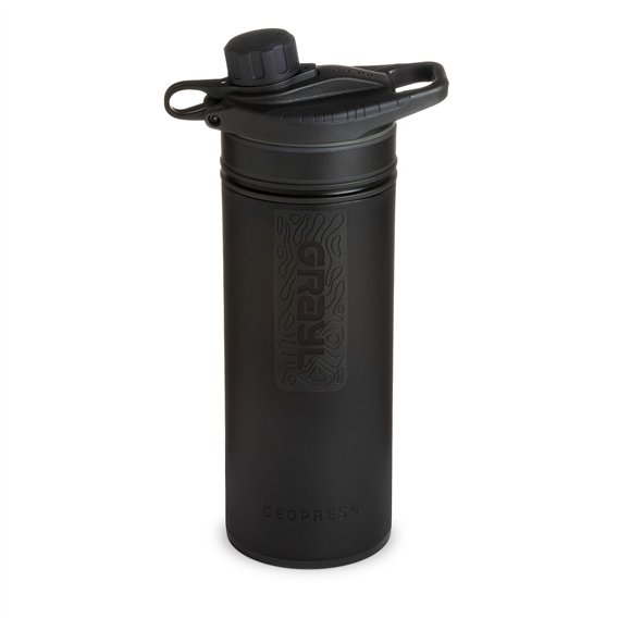 GRAYL GeoPress Purifier Filterflasche 710ml Trinkflasche Wasserfilter Wasseraufbereiter covert black hier im GRAYL-Shop günstig 