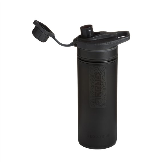 GRAYL GeoPress Purifier Filterflasche 710ml Trinkflasche Wasserfilter Wasseraufbereiter covert black hier im GRAYL-Shop günstig 