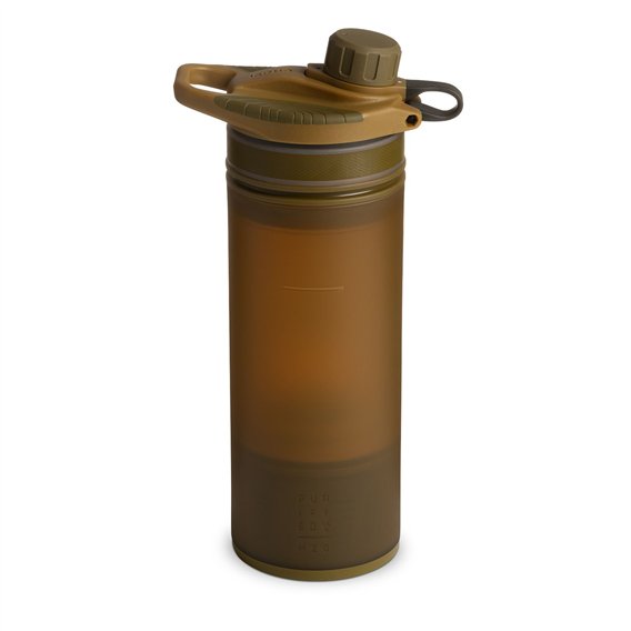 GRAYL GeoPress Purifier Filterflasche 710ml Trinkflasche Wasserfilter Wasseraufbereiter coyote brown hier im GRAYL-Shop günstig 