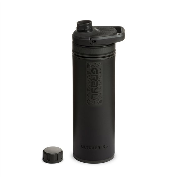 GRAYL UltraPress Purifier Filterflasche 500ml Trinkflasche Wasserfilter Wasseraufbereiter covert black hier im GRAYL-Shop günsti