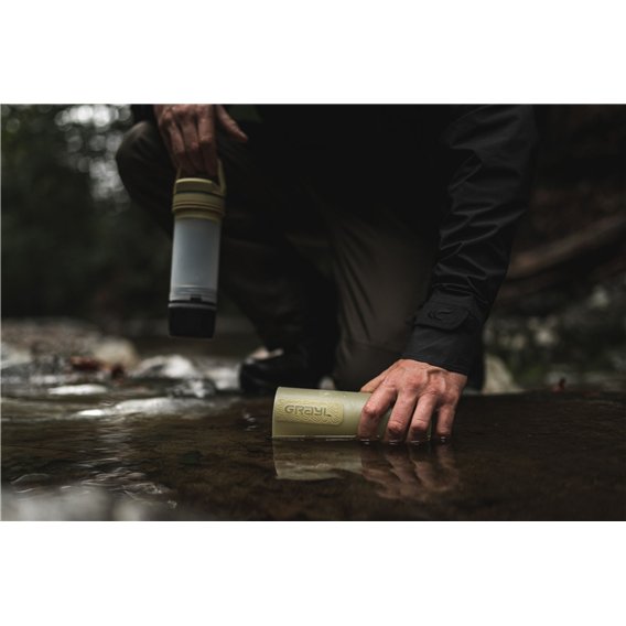 GRAYL UltraPress Purifier Filterflasche 500ml Trinkflasche Wasserfilter Wasseraufbereiter desert tan hier im GRAYL-Shop günstig 