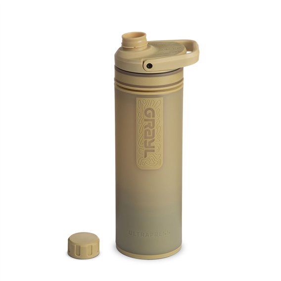 GRAYL UltraPress Purifier Filterflasche 500ml Trinkflasche Wasserfilter Wasseraufbereiter desert tan hier im GRAYL-Shop günstig 