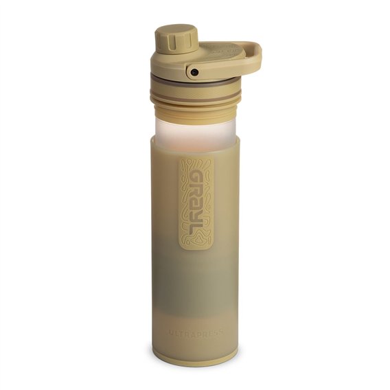 GRAYL UltraPress Purifier Filterflasche 500ml Trinkflasche Wasserfilter Wasseraufbereiter desert tan hier im GRAYL-Shop günstig 