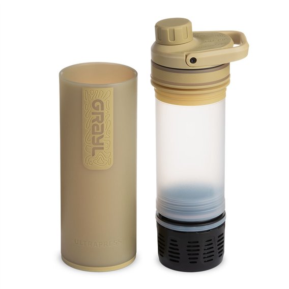 GRAYL UltraPress Purifier Filterflasche 500ml Trinkflasche Wasserfilter Wasseraufbereiter desert tan hier im GRAYL-Shop günstig 