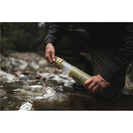 GRAYL UltraPress Purifier Filterflasche 500ml Trinkflasche Wasserfilter Wasseraufbereiter desert tan hier im GRAYL-Shop günstig 