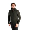 Fuza Wool Dai 1/2 Zip Sweater Herren Strickpullover Wollpullover olive