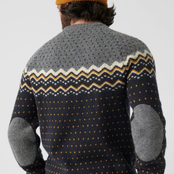 Fjällräven Övik Knit Sweater Herren Pullover Wollpullover dark navy hier im Fjällräven-Shop günstig online bestellen