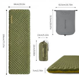 Naturehike Tuye 3.5 Luft-Isomatte ultraleicht aufblasbar L wild green hier im Naturehike-Shop günstig online bestellen