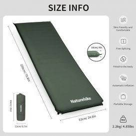 Naturehike D04 selbstaufblasende Isomatte 10 cm army green hier im Naturehike-Shop günstig online bestellen