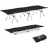 Naturehike Armywild Campingbett klappbar stabil gepolstert schwarz