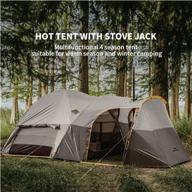 Naturehike KOTA 6-Personen Campingzelt hellbraun-grau hier im Naturehike-Shop günstig online bestellen