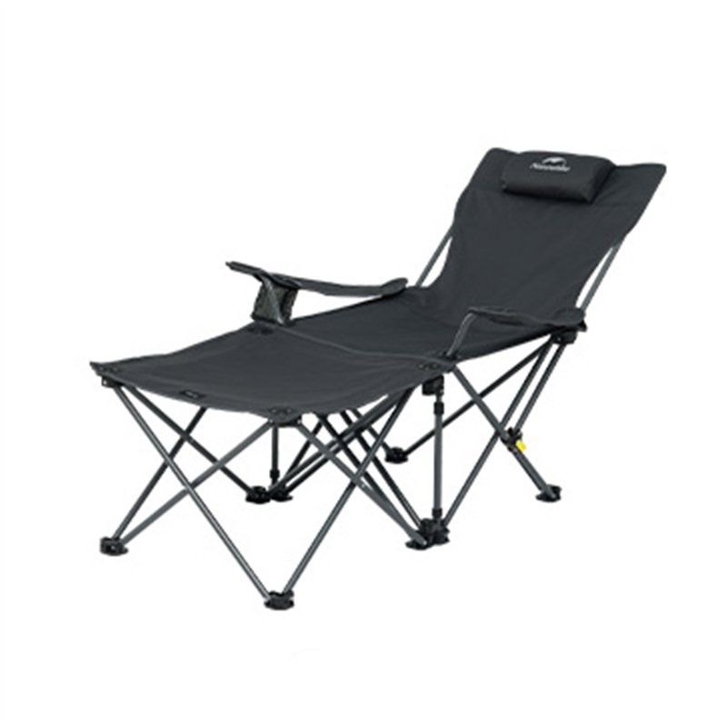 Naturehike Nightfall T05J Liegestuhl mit Ablagetisch stabil Camping schwarz  hier im Campingmbel Online-Shop gnstig kaufen