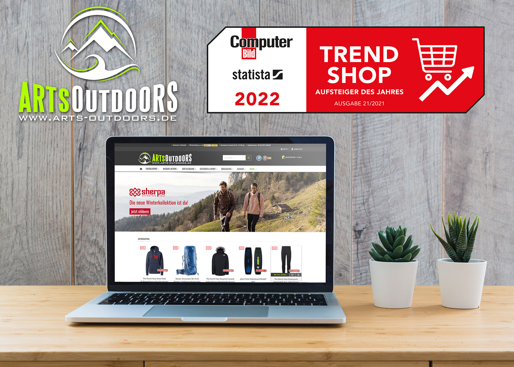 Auszeichnung Trend Shop 2022 für ARTS-Outdoors