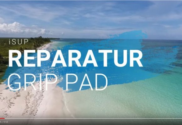 iSUP Reparatur: Grip Pad kleben